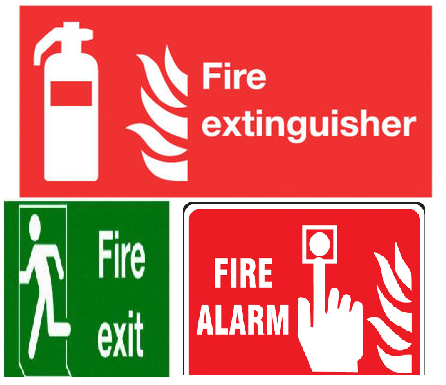 Fire Safety Sign Label
