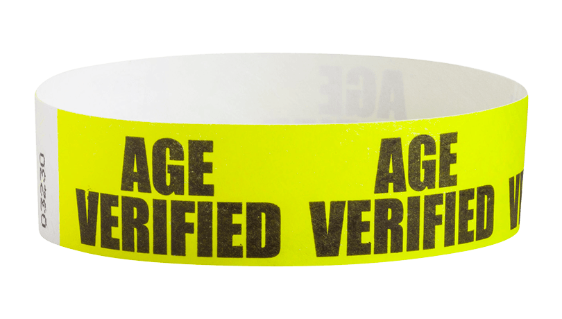 Sequential Barcoded Tyvek Wristbands