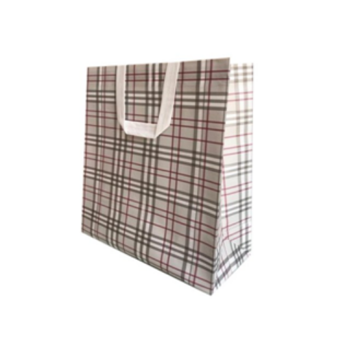 Checked Non Woven Laminated Carry Bags