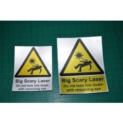Big Scary Laser Sticker