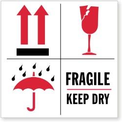 Keep Dry Shipping Label