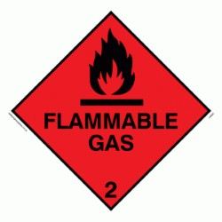 Flammable Gas Sticker